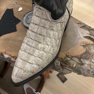 Almost new genuine alligator cowboy boots